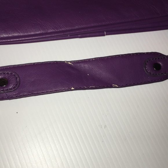Tory Burch Dark Purple Clutch - Picture 4 of 8